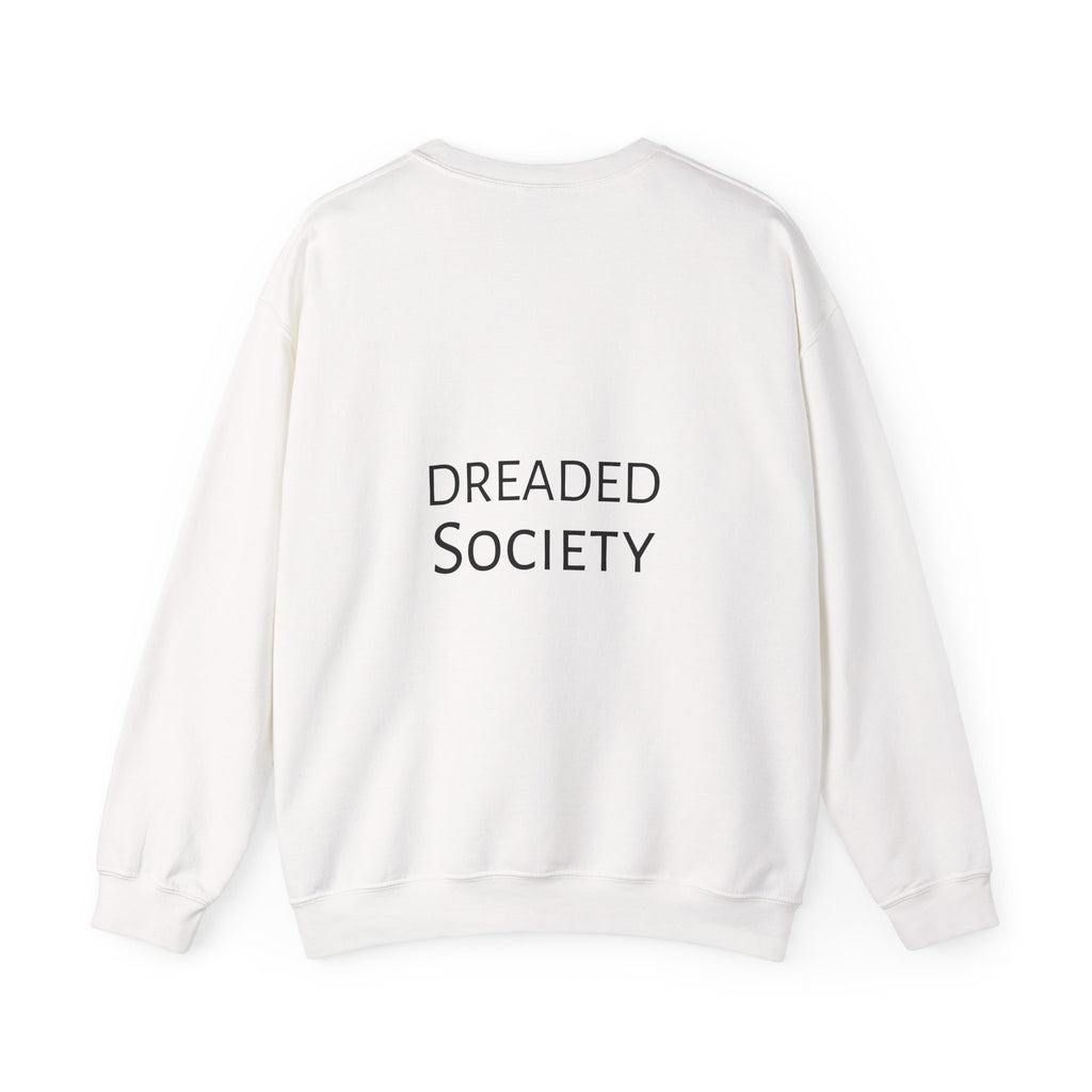Crewneck Sweatshirt — "I Woke Up Like This" Minimal Graphic (Dreaded Society)