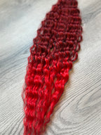 Red ombré waves